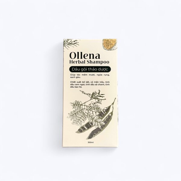 Ollena Herbal Shampoo - Dầu gội thảo dược tinh chất Bồ Kết Cam Sả Bạc Hà
