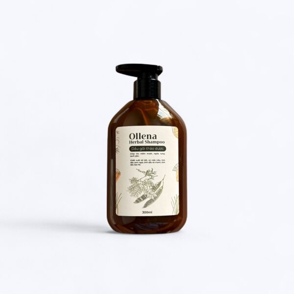 Ollena Herbal Shampoo - Dầu gội thảo dược tinh chất Bồ Kết Cam Sả Bạc Hà - Ảnh 2