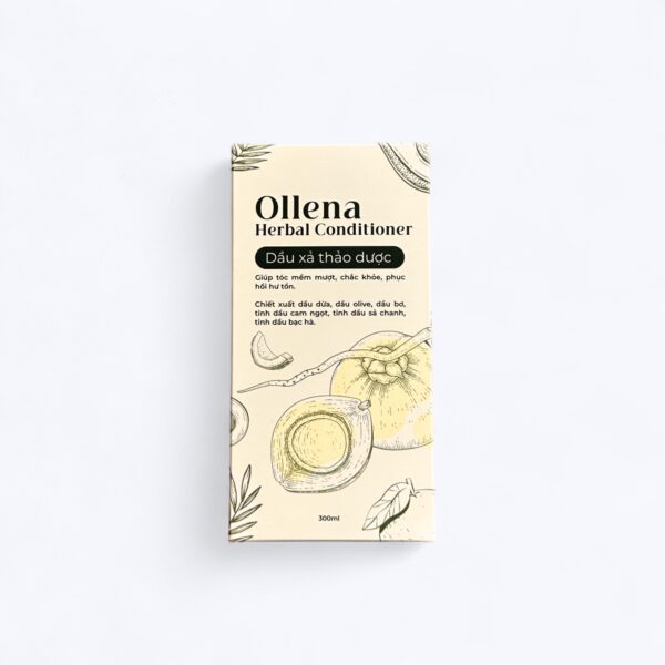 Ollena Herbal Shampoo - Dầu gội thảo dược tinh chất Bồ Kết Cam Sả Bạc Hà - Ảnh 3