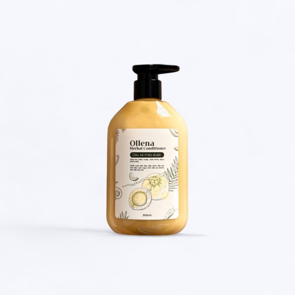 Ollena Herbal Shampoo - Dầu gội thảo dược tinh chất Bồ Kết Cam Sả Bạc Hà - Ảnh 4